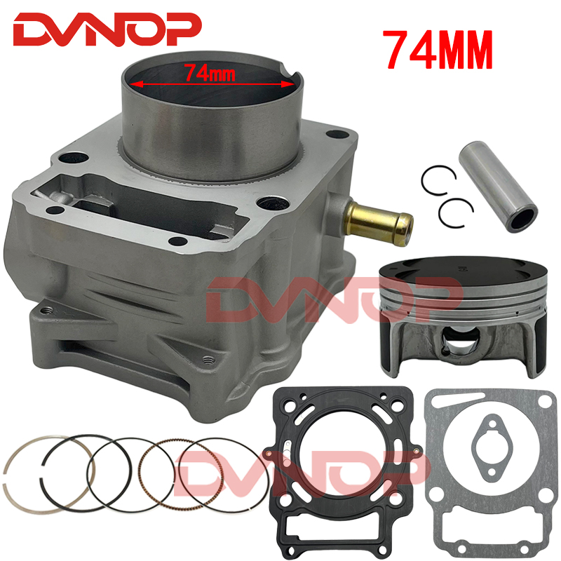 Motorcycle Engine Kit - Kit guarnizioni anelli pistone cilindro 74mm