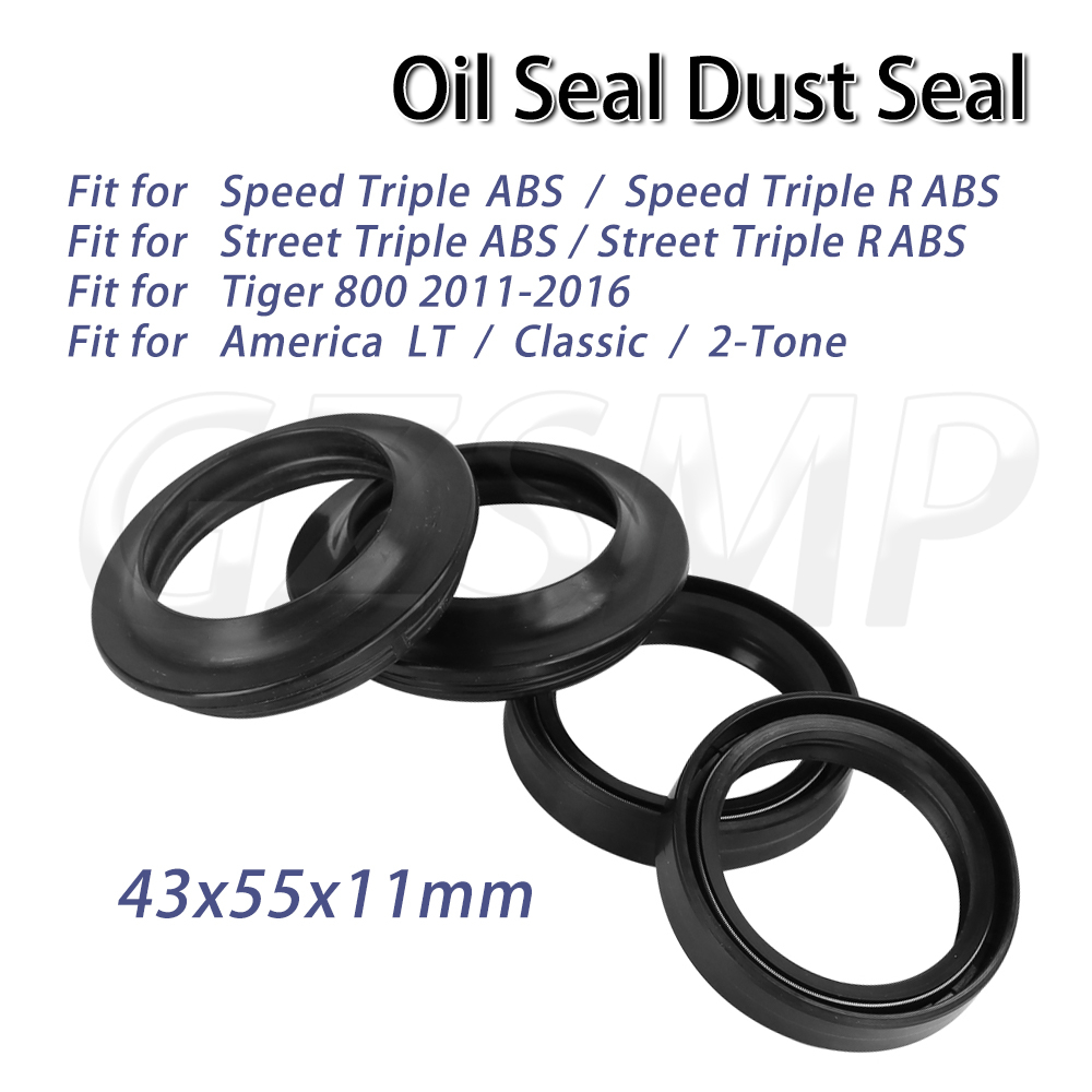 Motorcycle Oil Filter - Guarnizione Antipolvere 43X55X11mm per Forcella Anteriore